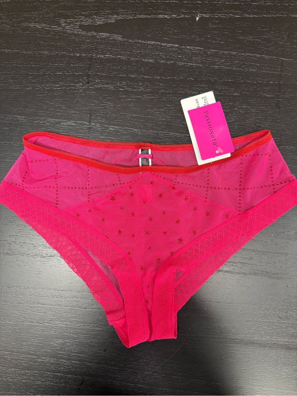 Passionata Pink Mesh Bikini Panty M